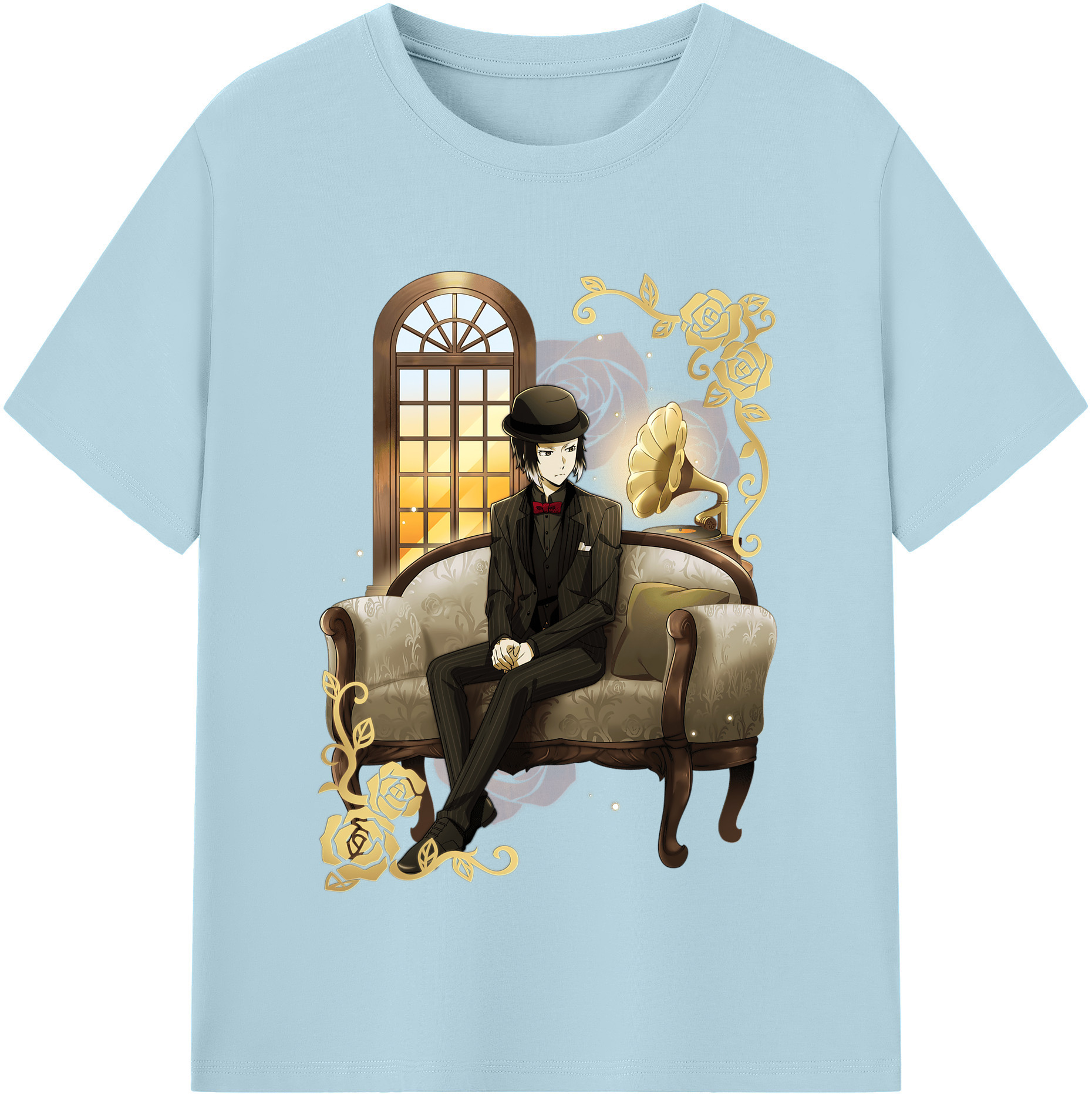 （画像用） 文豪ストレイドッグス Bungo Stray Dogs 綿100％半袖Tシャツ（フロントプリント）
